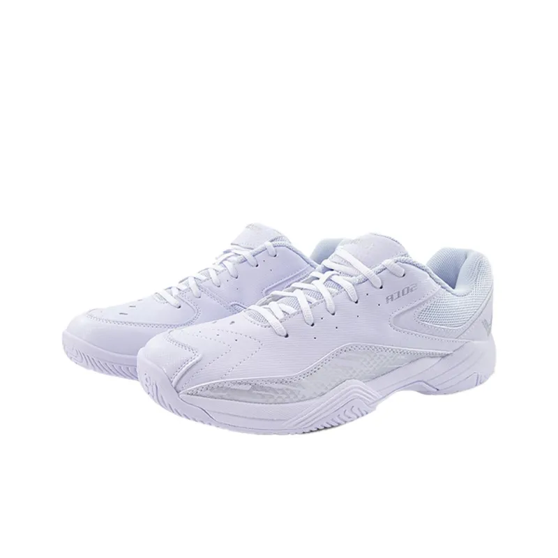 VICTOR Balance Boots A102 Cushioning Wear Resistant Badminton Shoes Unisex White Silver-3