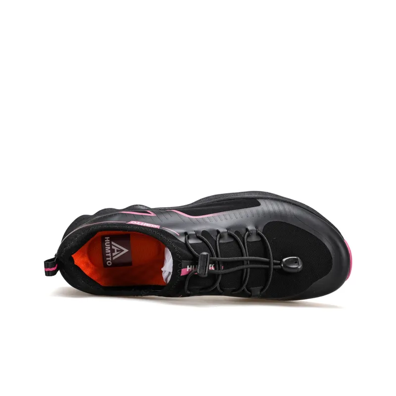 HUMTTO Low Top Outdoor Shoes Women's Black Rose Red-2