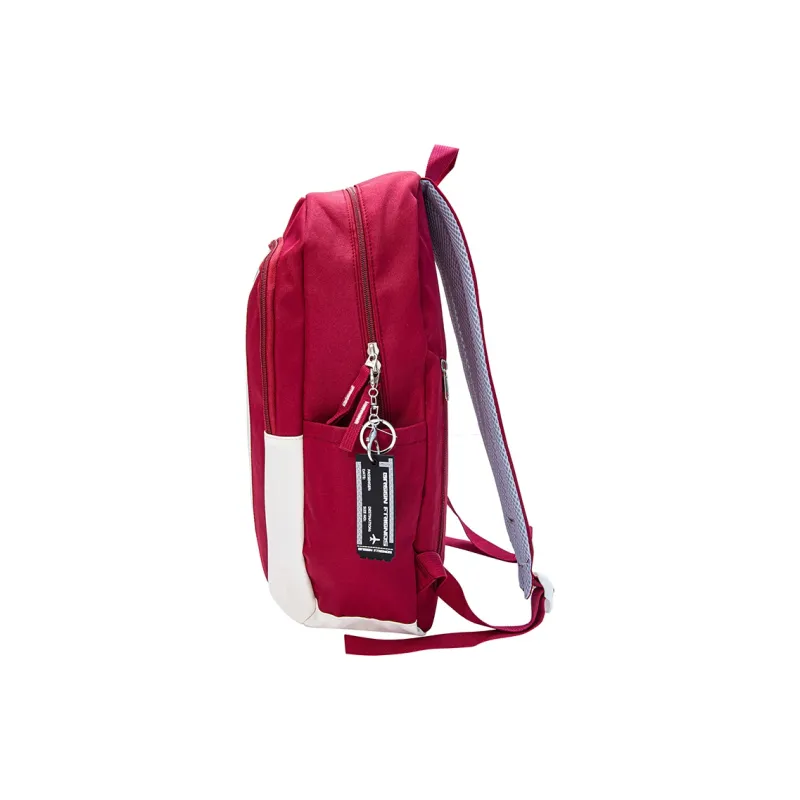 GF Nylon Backpack Large Size Unisex Red-4
