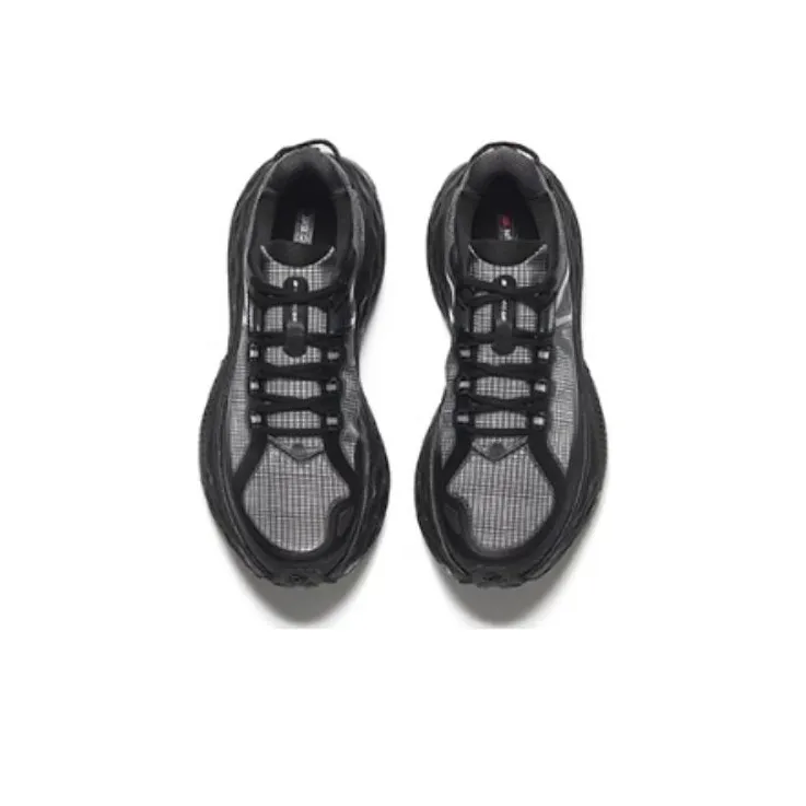 Anta Champion Series Cushioned Slip Resistant Breathable Low Top Running Shoes Men's Black-1
