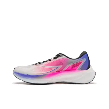 QIAODAN Flying Shadow 4.0 Anti-Slip Wear-Resistant Low-Top Running Shoes Men's Digital Pink Paisley Purple