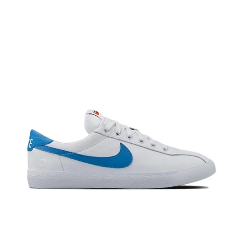 Fragment Design x Nike Zoom Lauderdale Slip Resistant Cushioning Low Top Skateboard Shoes Men's White Blue-1