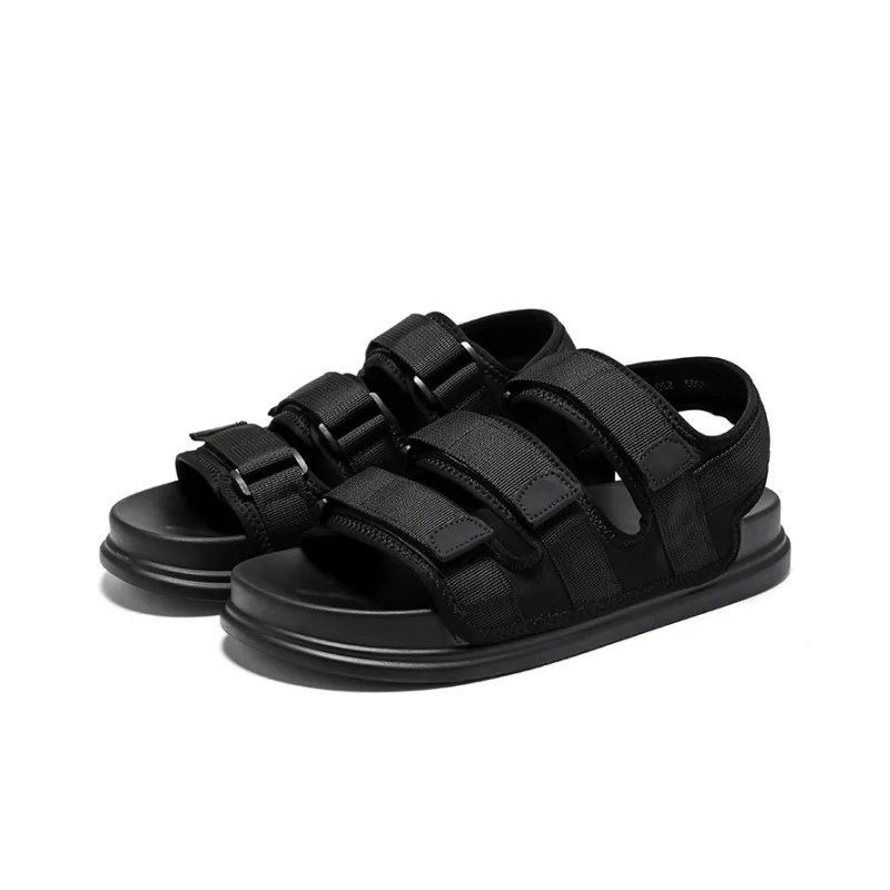 Chi Wolf Beach Sandals Unisex Black-2