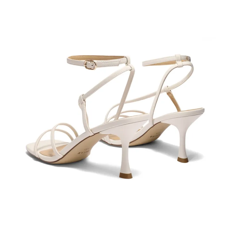 BELLE Strap Sandals 7.5CM Women's Brown Beige-7