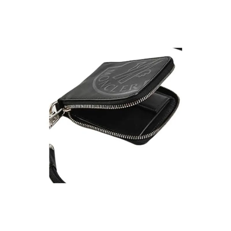 Moncler Calfskin Wallet Men's Black-5