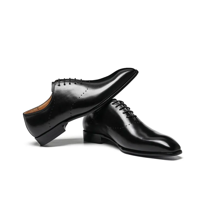 ASTON M.JAZZ Dress Shoes Men Low Top Black/Gray/Coffee-4