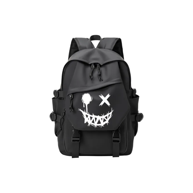 NIGEER Synthetic Leather Backpack Regular Men's Black-0