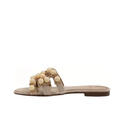 SAM EDELMAN Slide Slippers Women's Beige Brown