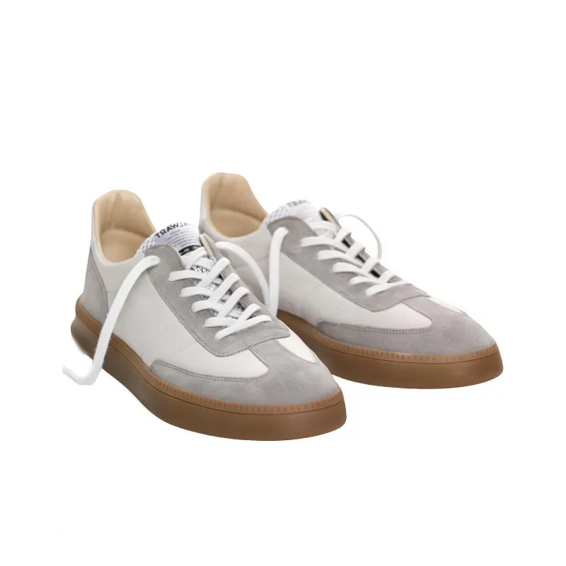 SPALWART Smash Low Low-Top Skateboard Shoes Unisex White Gray-1
