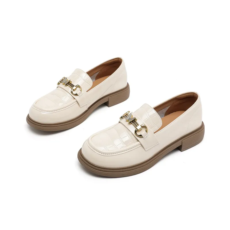 DAPHNE Loafers Women's Black, Beige-8
