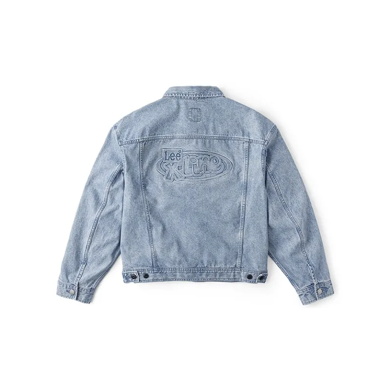 Lee Xline Denim Jackets Unisex Light Blue-1