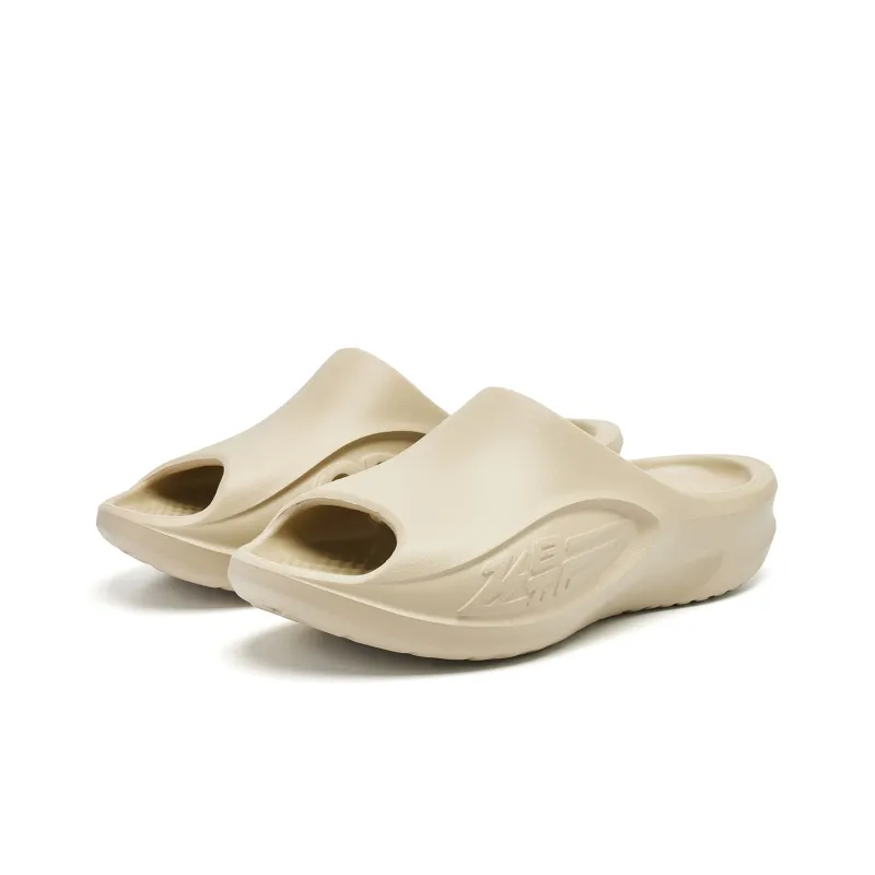 QIAODAN Flying Shadow Slippers 3.0 Quiet Slip-Resistant Abrasion-Resistant Quick Dry Slide Slippers Men's Nutty-2