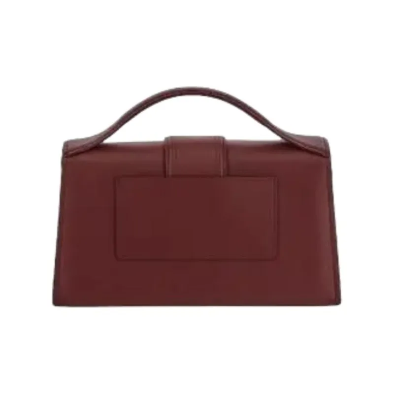 Jacquemus Leather Crossbody Handbag Tubas Women's Burgundy-3