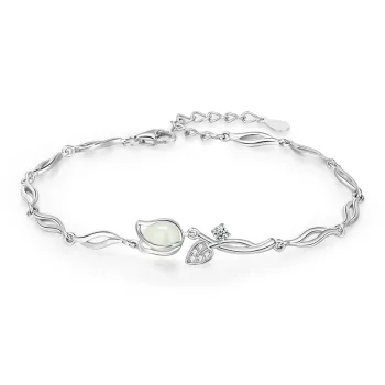 Central Fashion Hetian Jade Bracelets Green Jade Women's
