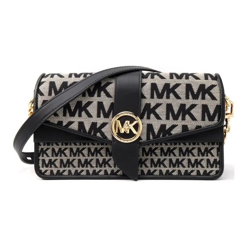 MICHAEL KORS Greenwich Polyester Portable Crossbody Bag, Shoulder Bag Women's Black-0