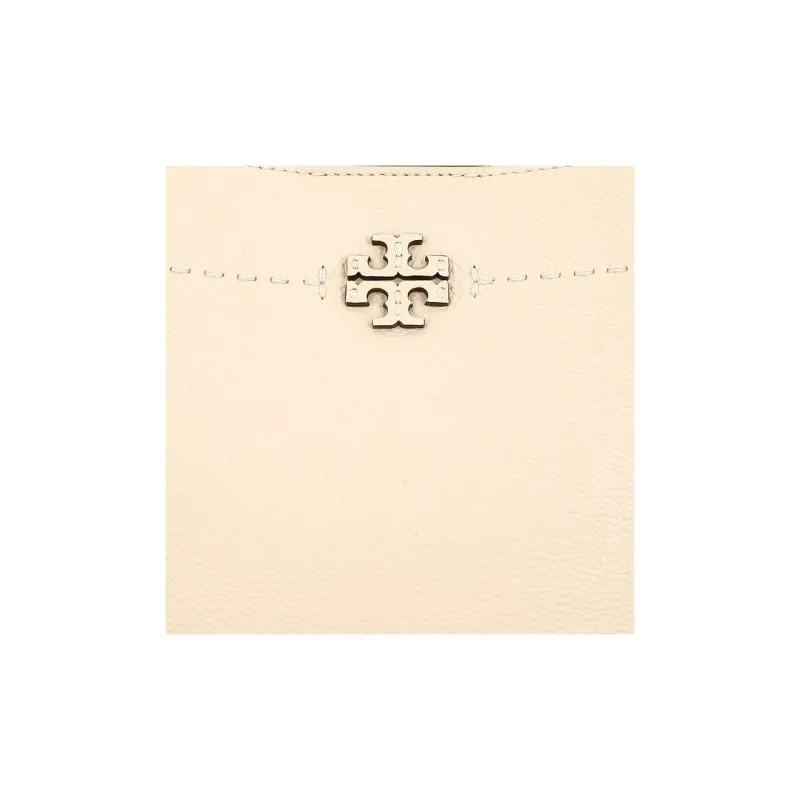 TORY BURCH McGraw Litchi Grain Leather Bucket Bag Portable Crossbody Bag Shoulder Bag Regular Women's Milk White-5