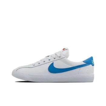 Fragment Design x Nike Zoom Lauderdale Slip Resistant Cushioning Low Top Skateboard Shoes Men's White Blue