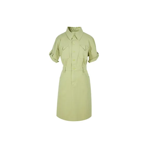 3COLOUR Short-Sleeved Dresses Women's Avocado Green