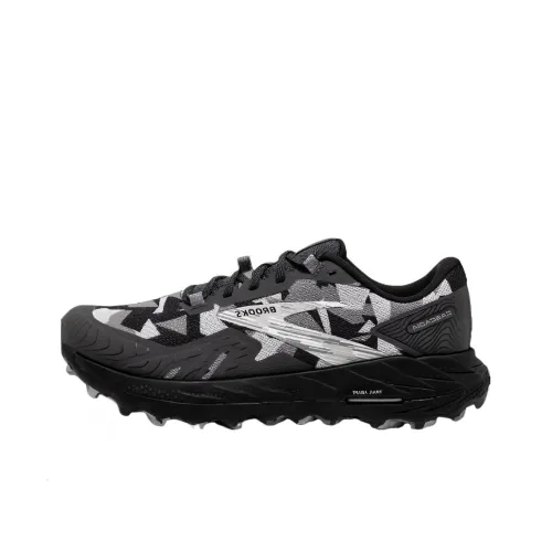 Brooks Cascadia 17 Cushioned Slip Resistant Low Top Running Shoes Women's Black Gray Color