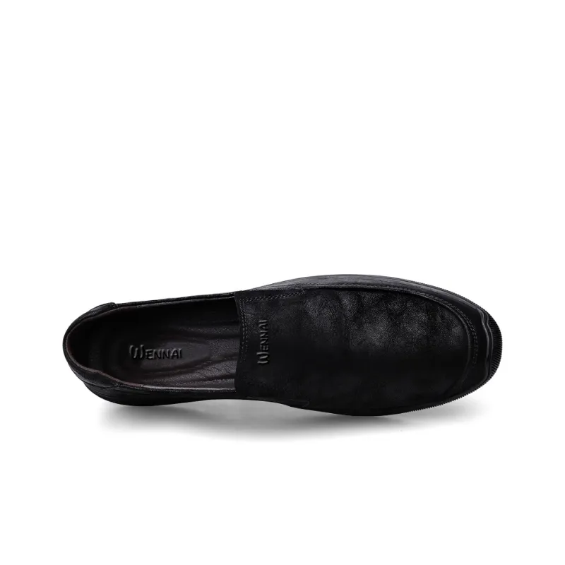 Wen Nai Beanie Shoes Men's Black-4