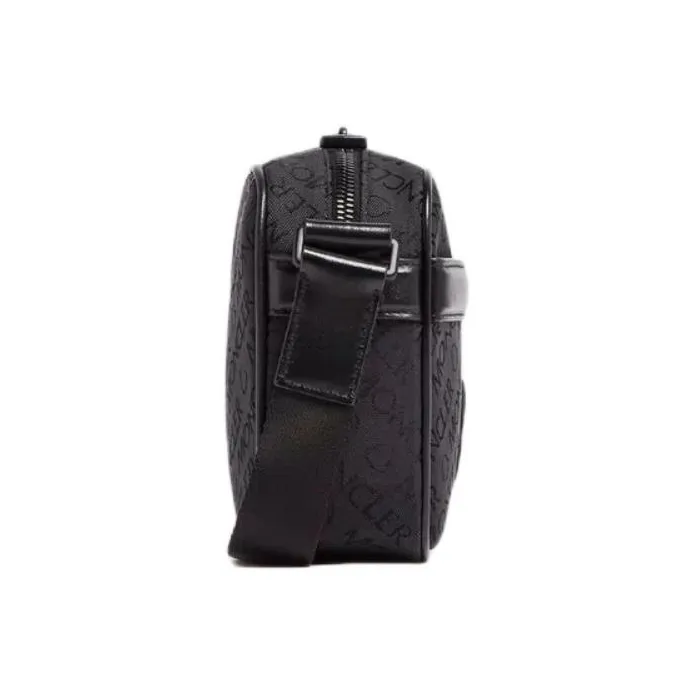 Moncler Canvas Canvas Bag Shoulder Bag Crossbody Bag Men's Black-1