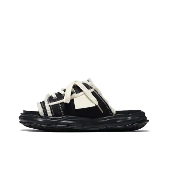 Chi Wolf Slide Slippers Unisex Black/White