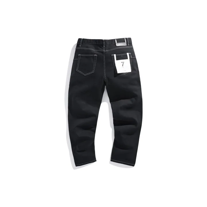 PEACEBIRD MEN Jeans Men Black 1 Fitted Cone-1