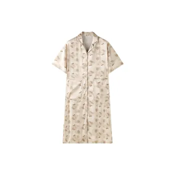 MEITENG Nightgown Women's Tea Brown