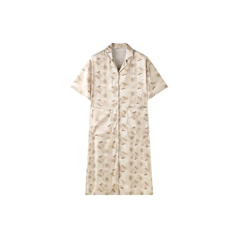 MEITENG Nightgown Women's Tea Brown-0