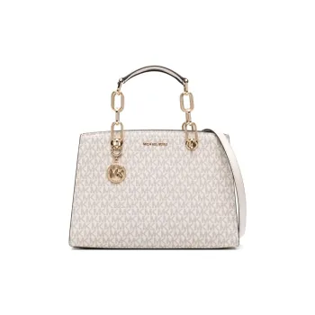 MICHAEL KORS Calfskin One Shoulder Handbag Women's Vanilla White
