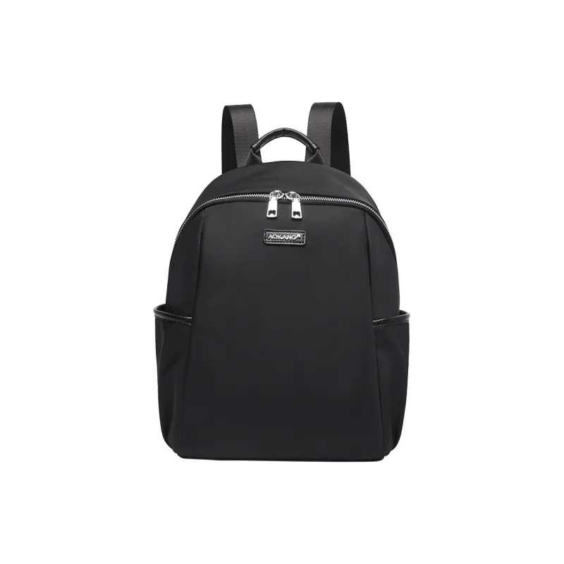 AOKANG Fabric Backpack Medium Size Unisex Classic Black-1