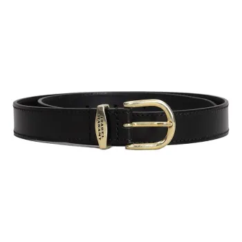 ISABEL MARANT Logo Engraved Buckle Belt