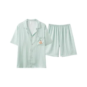 Tianmicat Pajama Set Men's Light Green
