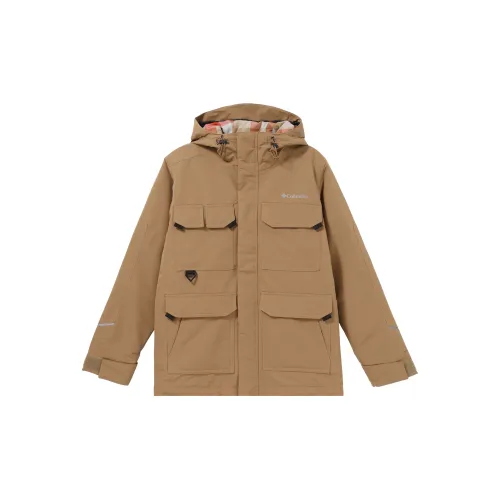 Columbia Puffer Jackets Men Brown