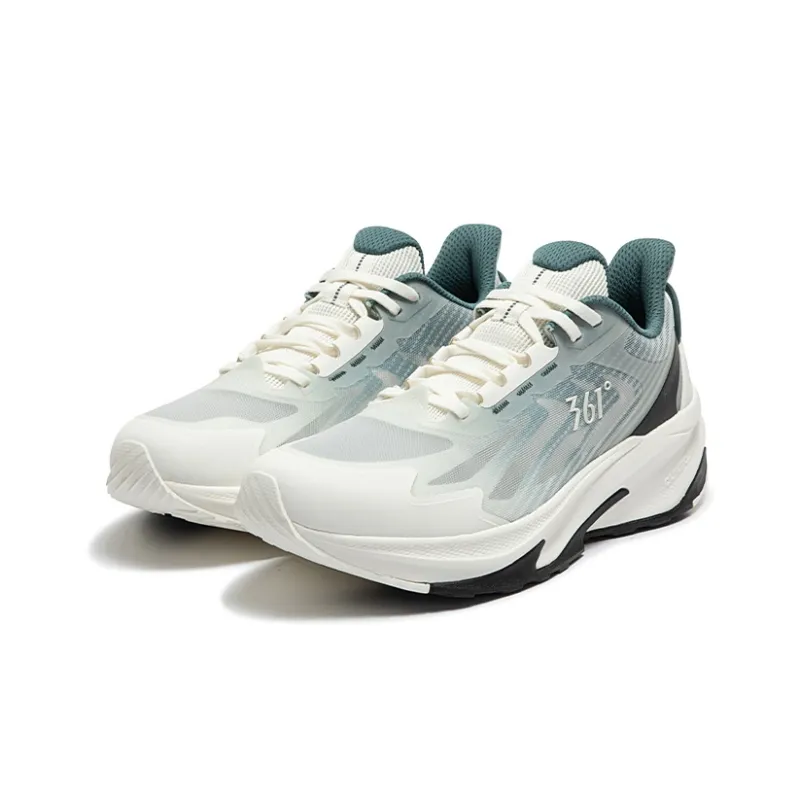 361° Yushan Cushioning Anti Slip And Wear Resistant Low Top Running Shoes Men's Dark Pine Green-2