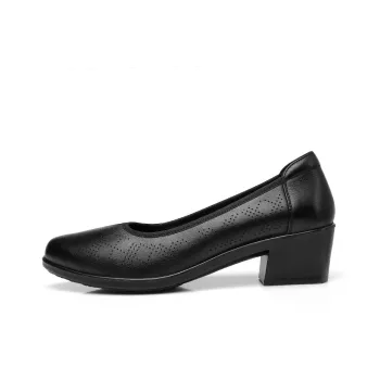 Strongman 3515 Women's Genuine Leather Low Vamp Shoes Workwear Shoes For Comfortable Standing