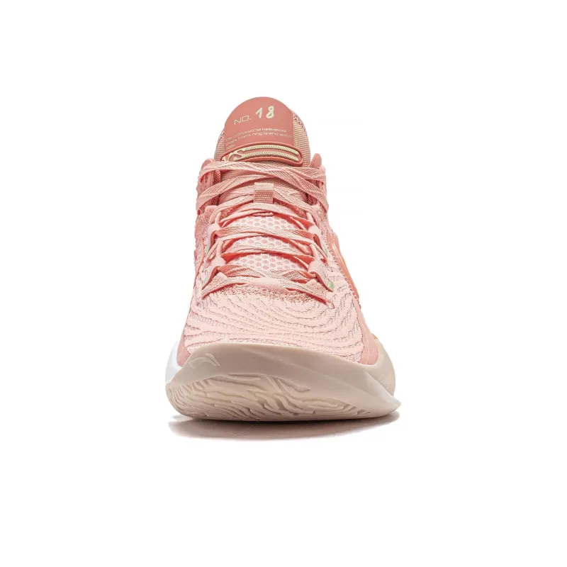 LINING YuShuai 18 Basketball Shoes Men Low Top Pink/Orange-4