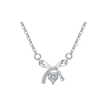 TRUE ME S925 Silver Heart Shaped Necklace Unisex