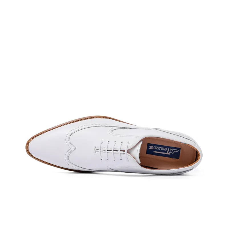 ASTON M.JAZZ Dress Shoes Men Low Top White-3