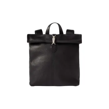 GUCCI Jackie 1961 Grained Leather Backpack Men's Black