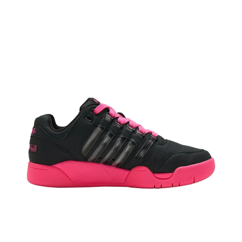 KSWISS Si 18 Full Coverage Shoes Anti Slip Wear Resistant Low Top Skateboard Shoes Women's Black Pink-1