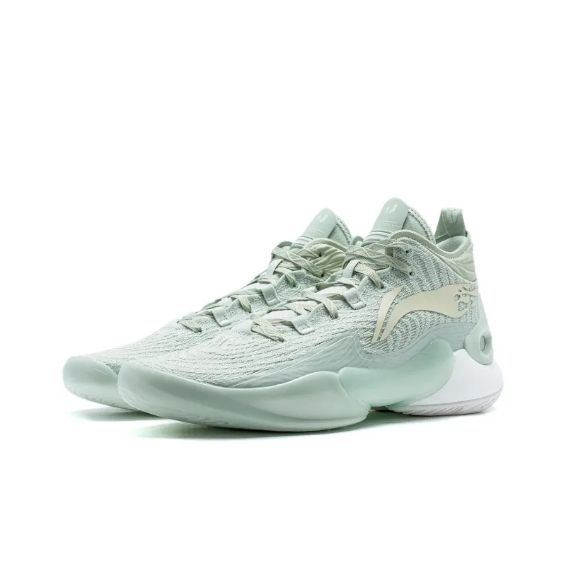 LINING YuShuai 18 Basketball Shoes Men Mid Top Light Green-2