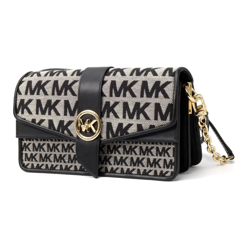 MICHAEL KORS Greenwich Polyester Portable Crossbody Bag, Shoulder Bag Women's Black-1