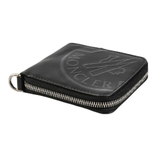Moncler Calfskin Wallet Men's Black-3