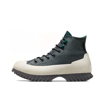 Converse Lugged Abrasion Resistant Waterproof Thermal Cushioning High Top Canvas Shoes Unisex Green