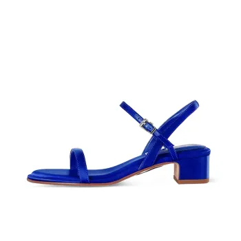 7or9 Indigo Blue Floral Strap Sandals 3.5cm Women's Royal Blue