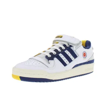Adidas Originals FORUM 84 Low Slip Resistant Cushioning Low Top Skateboard Shoes Men's White Blue
