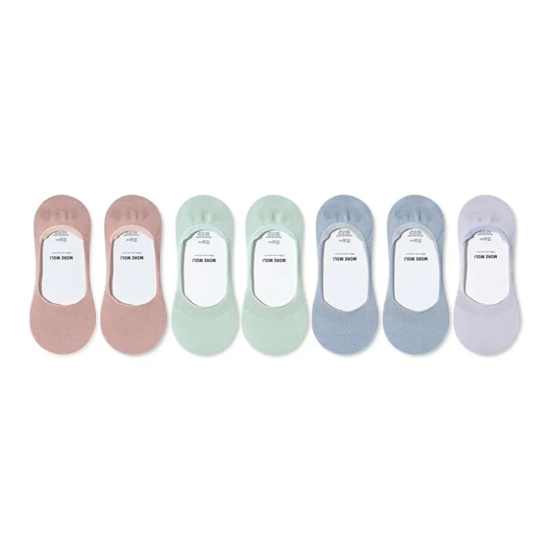 Moremoli No Show Socks Women's 7 Pack-8