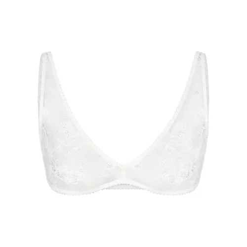 SKIMS Wedding Dress Series ULTRA FINE LACE PLUNGE BRALETTE Bra Women's MARBLE/Marble