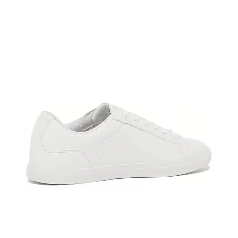 LACOSTE Lightweight Low Top Skateboard Shoes Women's White-3